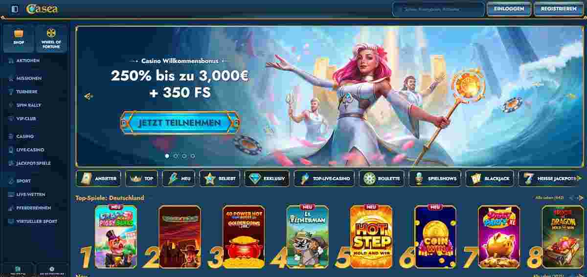 Casea geht neue Wege als Casino ohne OASIS und setzt statt auf klassische Einzahlungsboni auf drei verschiedene Cashback-Varianten, die speziell für dauerhaftes und nachhaltiges Spielen konzipiert wurden.